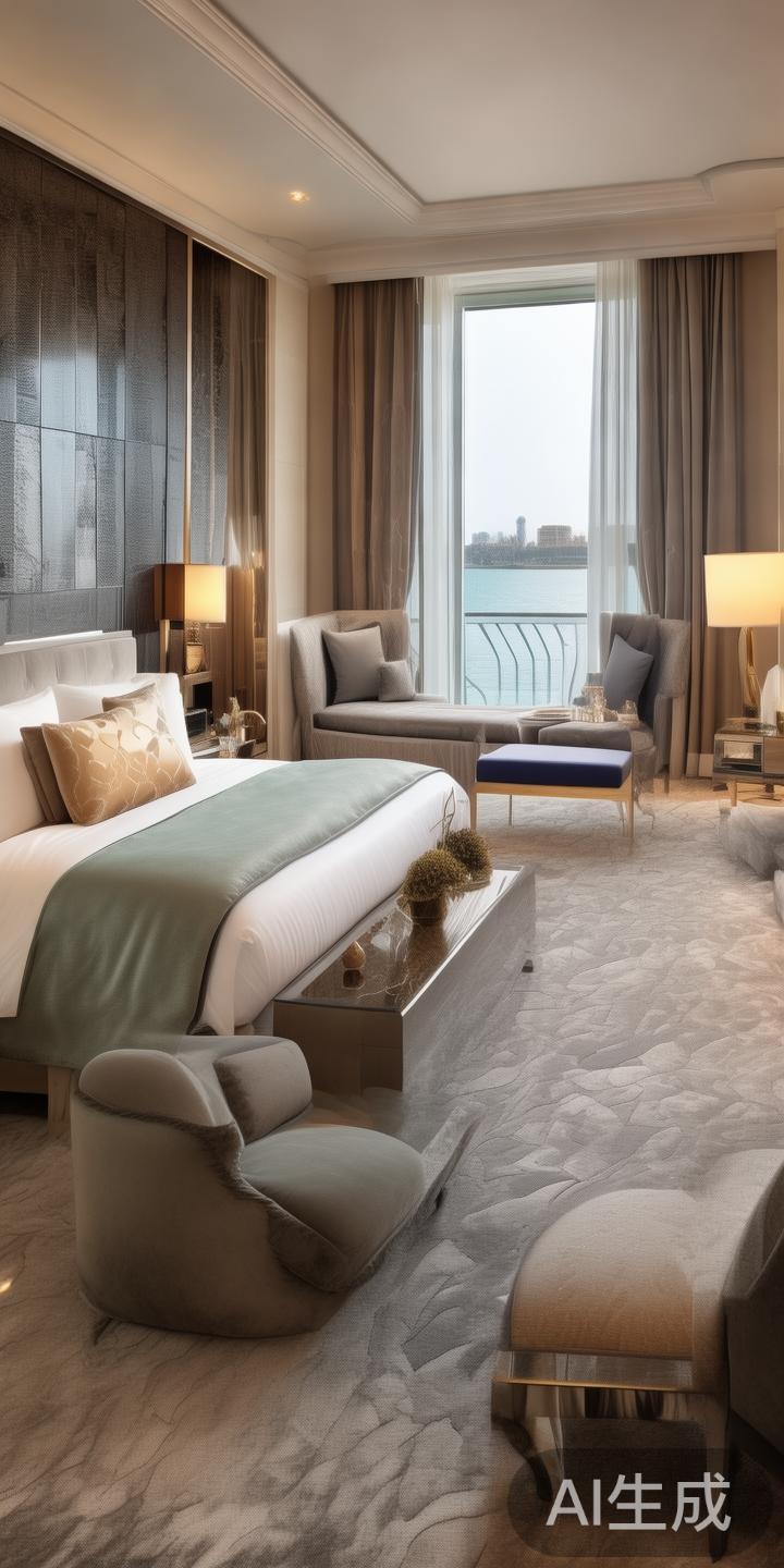 酒店的客房多以奢华舒适为主打，配备高品质的床品、宽