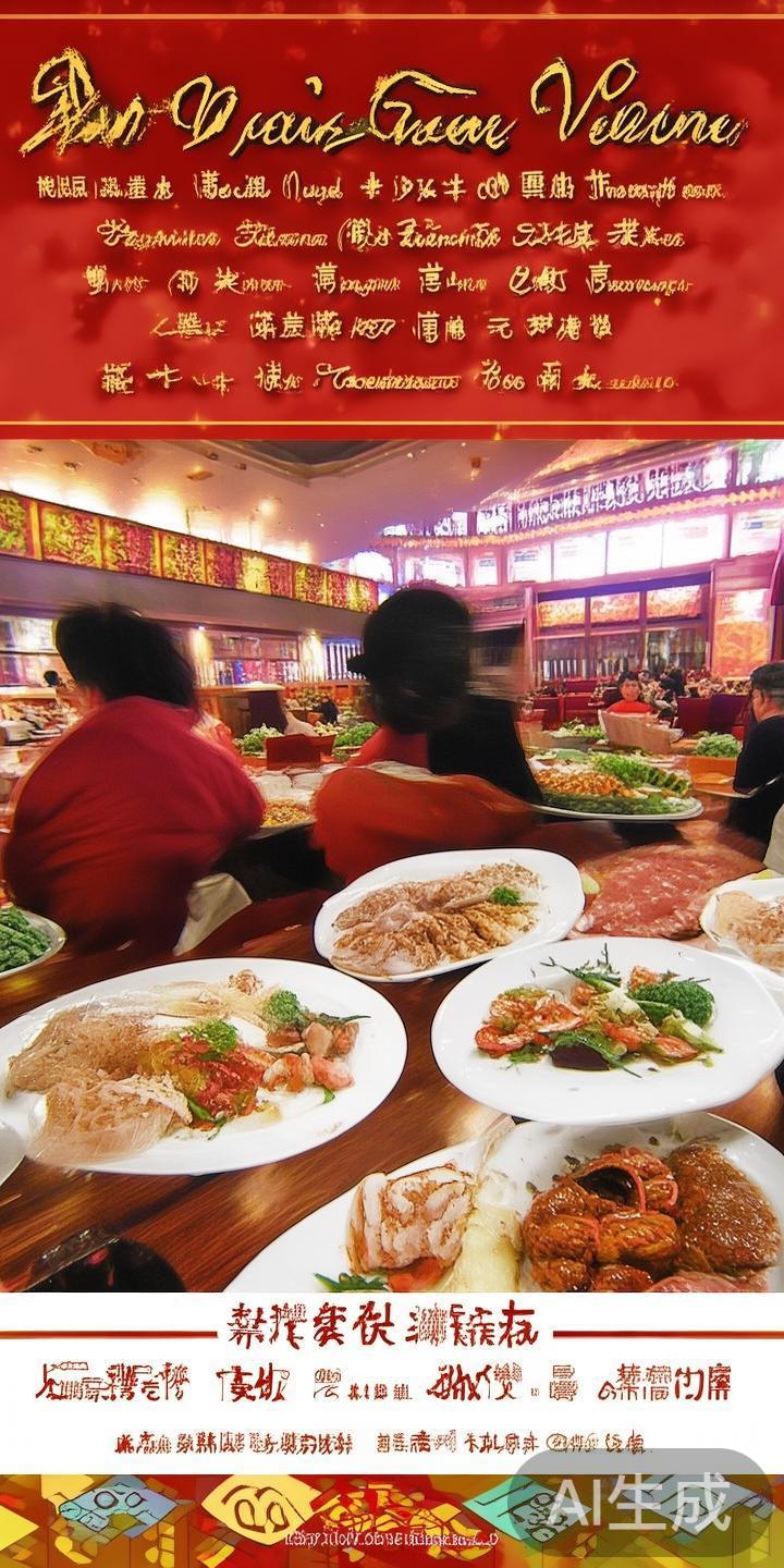 在除夕庆典期间，澳门威尼斯人的餐厅也推出丰富的年味